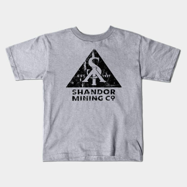 Shandor Mining Co. (Black) Kids T-Shirt by BGSchoolcraft